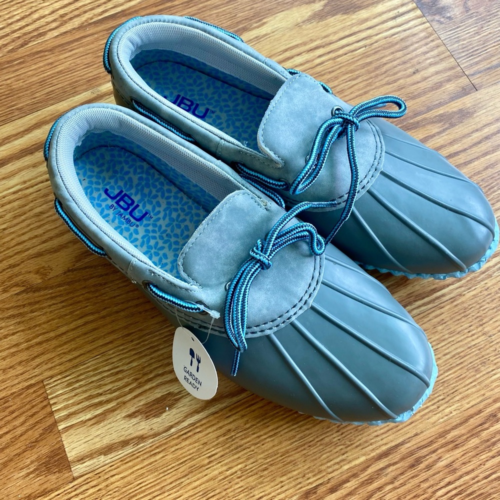 Jambu Garden Ready Gray and Blue Shoes